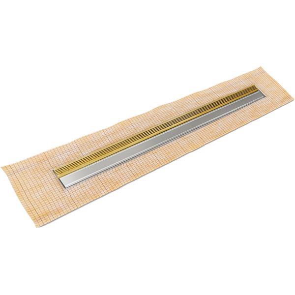 Infinity Drain - 60 Inch FCS Series Complete Kit with 1.5 Inch Wedge Wire Grate
