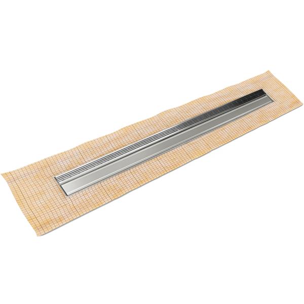 Infinity Drain - 48 Inch FCS Series Complete Kit with 1.5 Inch Wedge Wire Grate