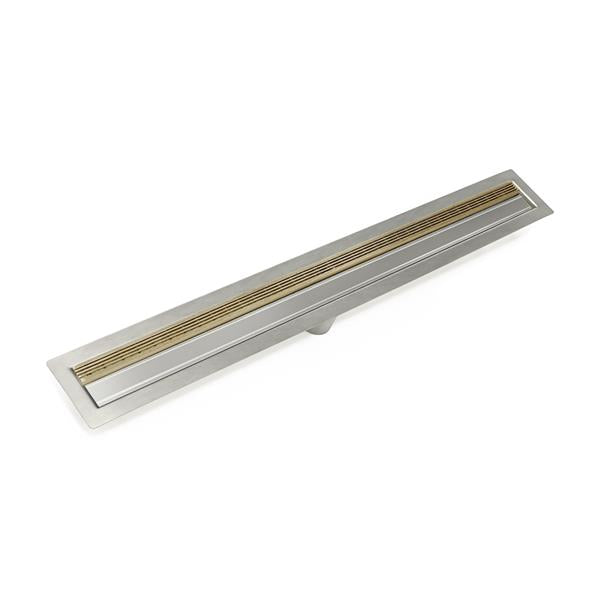 Infinity Drain - 60 Inch FF Series Complete Kit with 1.5 Inch Wedge Wire Grate