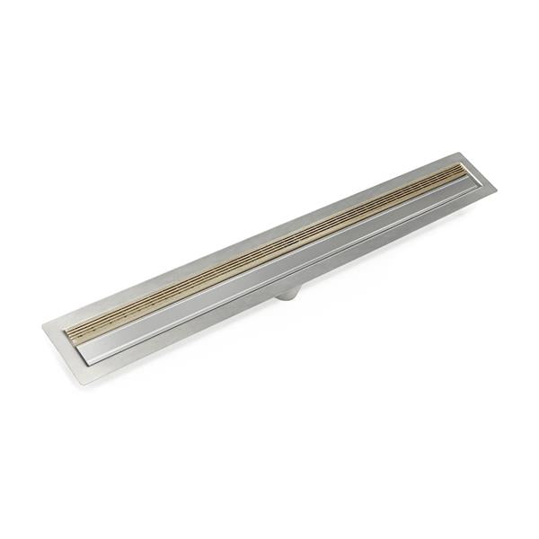 Infinity Drain - 48 Inch FF Series Complete Kit with 1.5 Inch Wedge Wire Grate