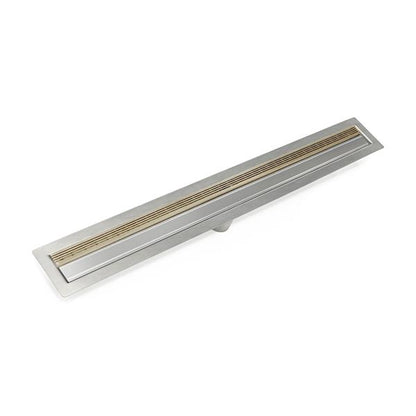 Infinity Drain - 48 Inch FF Series Complete Kit with 1.5 Inch Wedge Wire Grate