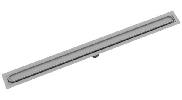 Infinity Drain - 48 Inch FF Series Complete Kit with Disco-Rectangle Tile Insert Frame