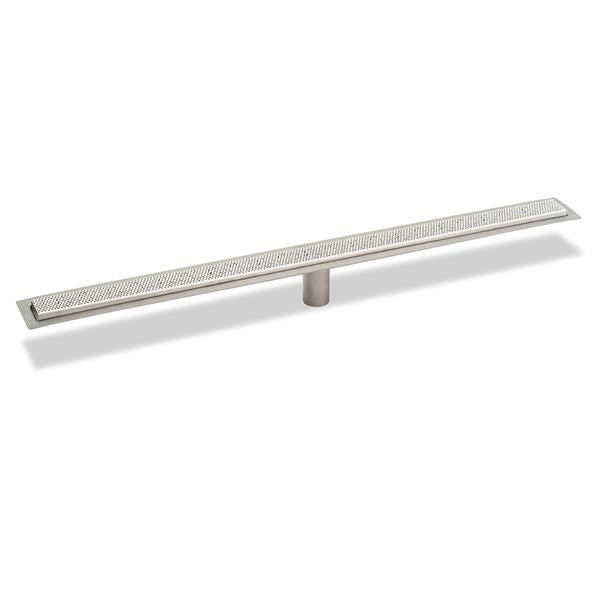 Infinity Drain - 24 Inch FF Series Complete Kit with 2 1/2 Inch Adhesion Style Grate