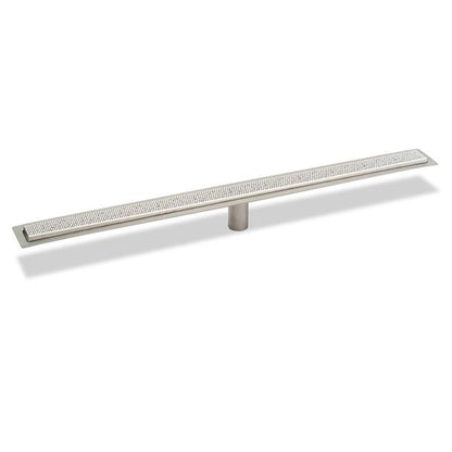 Infinity Drain - 24 Inch FF Series Complete Kit with 2 1/2 Inch Adhesion Style Grate