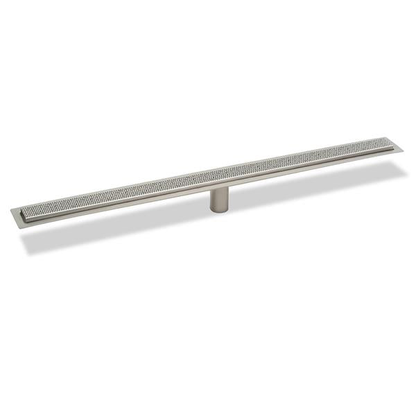 Infinity Drain - 42 Inch FF Series Complete Kit with 2 1/2 Inch Adhesion Style Grate