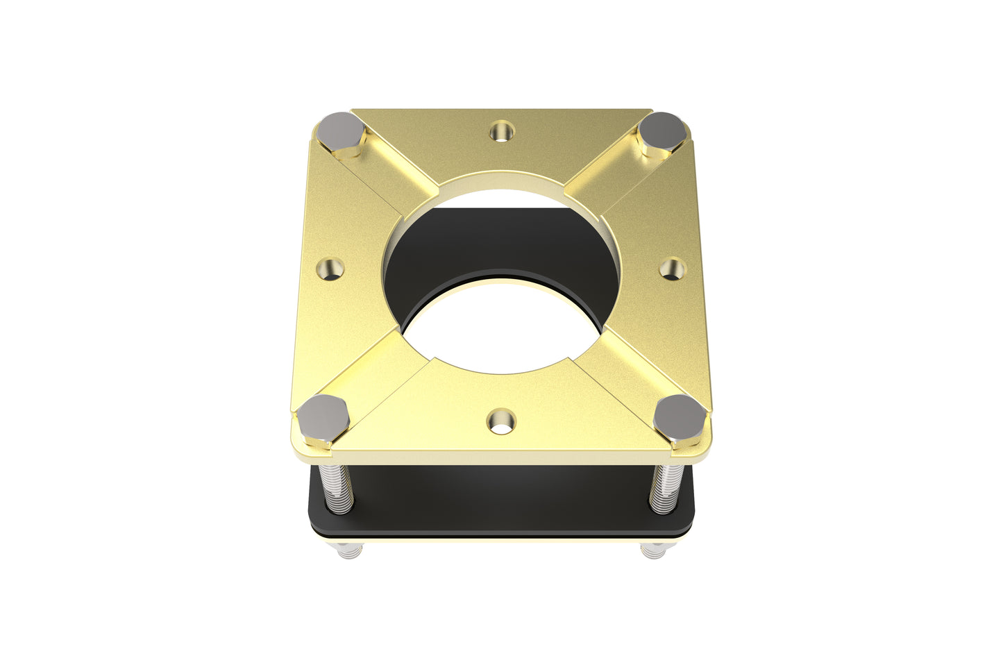 Baril - Floor mounting kit for floor-mounted tub filler with hand shower
