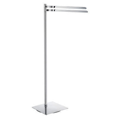 Smedbo - Outline Double Towel Rail In Polished Chrome. Free Standing. Height 870 Mm.