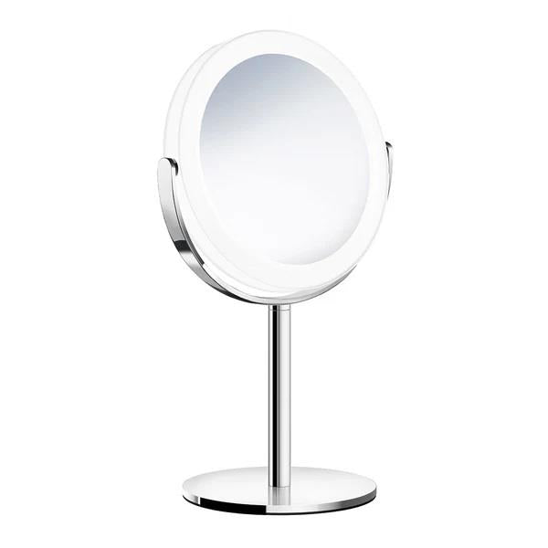 Smedbo - Outline Make-Up Mirror, On Stand. Black. Led. X1/X7