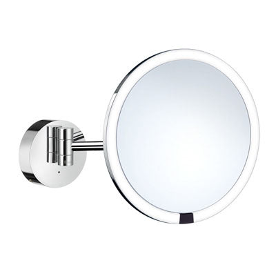 Smedbo - Outline Shaving/Make-Up Mirror, Polised Chrome, Wall Mount, Magnifies 7 Times