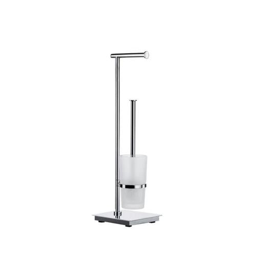 Smedbo - Outline Lite Toilet Roll Holder/Toilet Brush FK603 In Stainless Steel Polished Incl Container