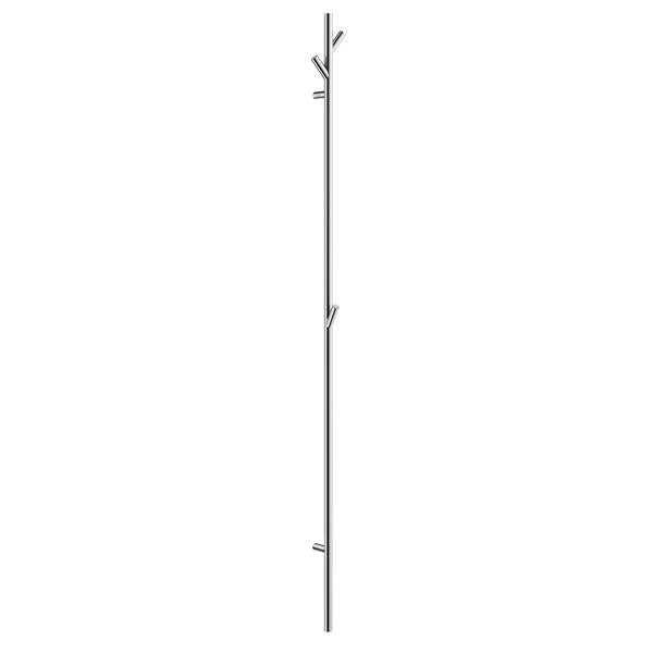 Smedbo - Outline Vertical Towel Hanger Tree, 3 Hooks.  Height 67.75 Inches