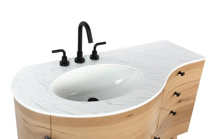 Lacava - Flou Countertop For Vanity Flo-F-48L, With A Cut-Out For Bathroom Sink 33La