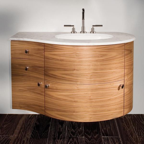 Lacava - Flou Free-Standing Wood Base With Three Drawers And One Door