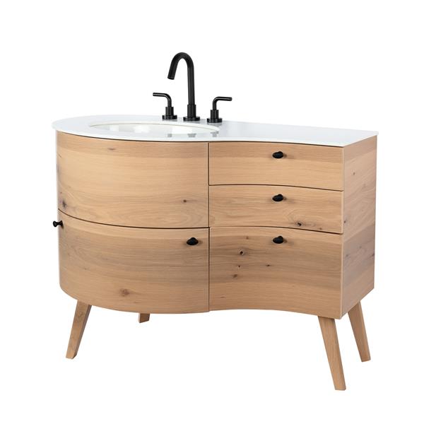Lacava - Flou Free-Standing Wood Base With Three Drawers And One Door