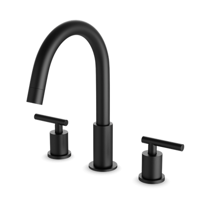 Artos - Opera 3-Hole Deck Mount Tub Filler With Lever Handles
