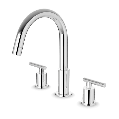 Artos - Opera 8 Inch Widespread Bathroom Faucet With Lever Handles
