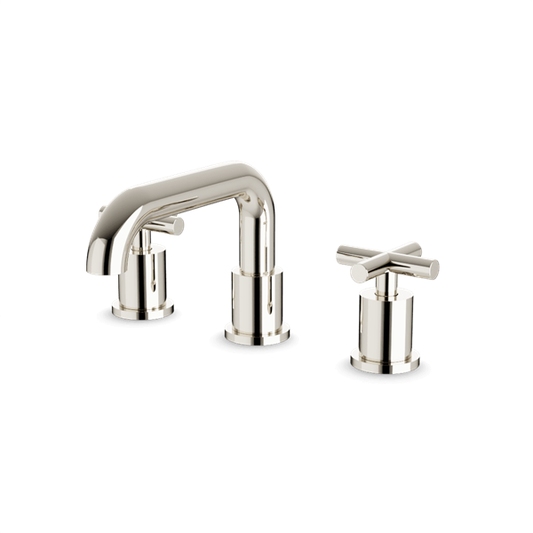 Artos - Opera 8 Inch Widespread Bathroom Faucet With Low Spout & Cross Handles