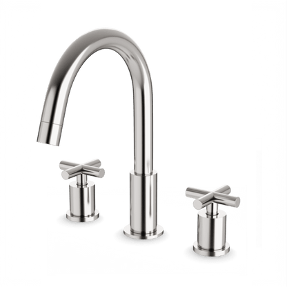 Artos - Opera 8 Inch Widespread Bathroom Faucet With Cross Handles