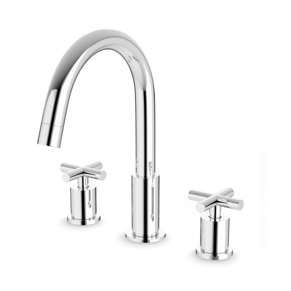 Artos - Opera 8 Inch Widespread Bathroom Faucet With Cross Handles