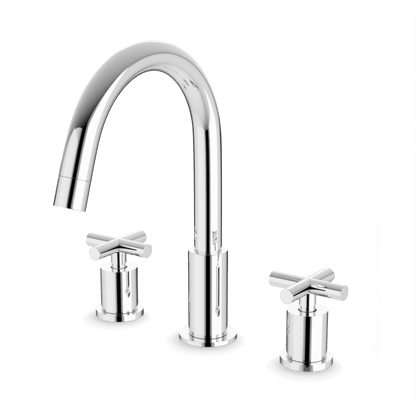 Artos - Opera 8 Inch Widespread Bathroom Faucet With Cross Handles