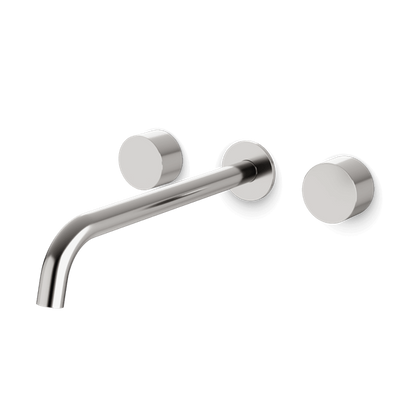 Artos - Opera 3-Hole Wall Mount Tub Filler with Extended Spout & Disc Handles