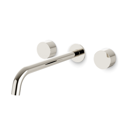 Artos - Opera 3-Hole Wall Mount Tub Filler with Extended Spout & Disc Handles