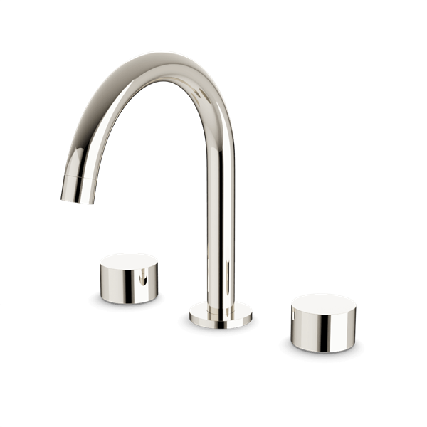 Artos - Opera 3-Hole Deck Mount Tub Filler With Arc Spout & Disc Handles