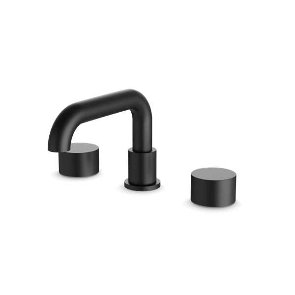 Artos - Opera 8 Inch Widespread Bathroom Faucet With Low Spout & Disc Handles