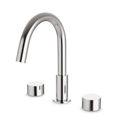 Artos - Opera 3-Hole Deck Mount Tub Filler With Disc Handles