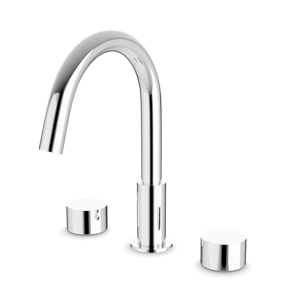 Artos - Opera 3-Hole Deck Mount Tub Filler With Disc Handles