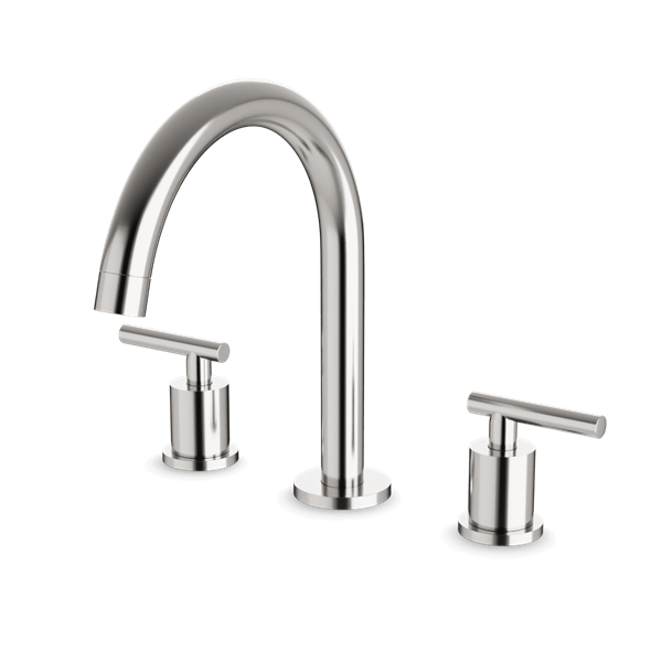 Artos - Opera 8 Inch Widespread Bathroom Faucet With Arc Spout & Lever Handles