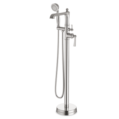 Artos - Classic Floor Mount Tub Filler Trim Kit with Hand Shower
