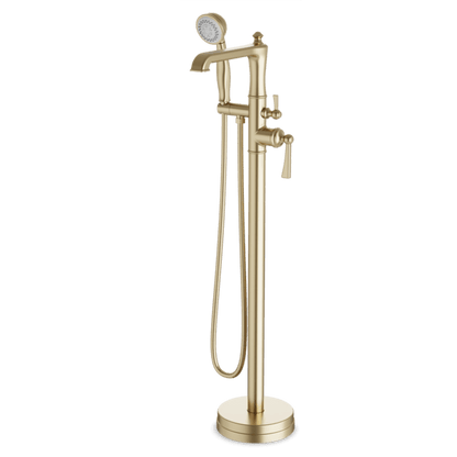 Artos - Classic Floor Mount Tub Filler Trim Kit with Hand Shower