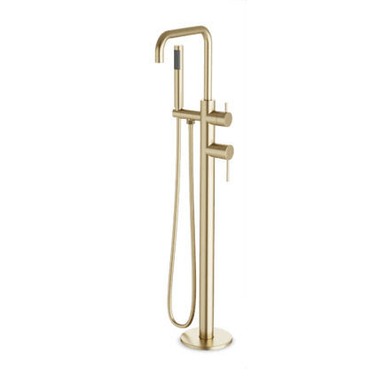 Artos - Opera Floor Mount Tub Filler Trim Kit with Low Spout & Hand Shower