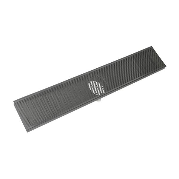 Infinity Drain - 32 Inch FX Series High Flow Complete Kit with Wedge Wire Grate with Cast Iron Drain Body