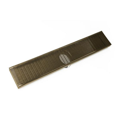Infinity Drain - 36 Inch FX Series High Flow Complete Kit with Wedge Wire Grate with PVC Drain Body