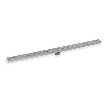 Infinity Drain - 48 Inch FX Series Complete Kit with Adhesion Style Grate