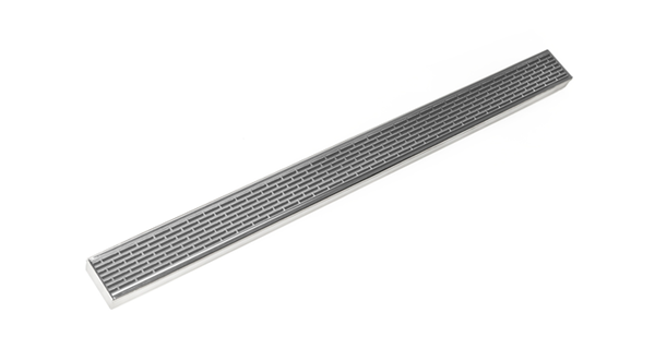 Infinity Drain - 36 Inch FX Series Complete Kit with Perforated Offset Slot Grate
