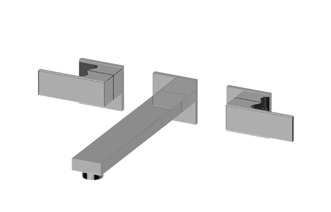 Graff - Incanto Three-Hole Wall-Mounted Tub Filler with 9-3/16 Inch spout - Trim Only