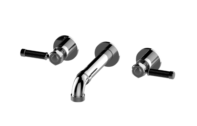 Graff - Vintage Three-Hole Wall-Mounted Tub Filler with 7-3/16 Inch spout - Trim Only