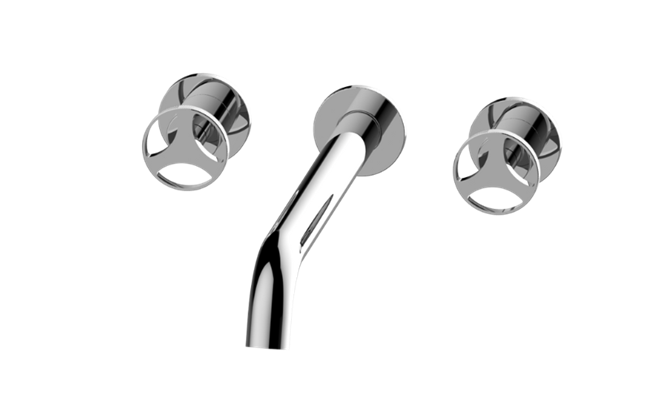 Graff - Harley Three-Hole Wall-Mounted Tub Filler with 12 Inch spout - Trim Only