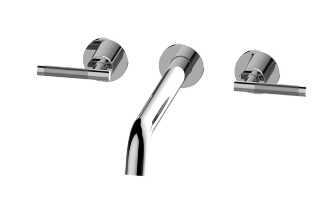 Graff - Harley Three-Hole Wall-Mounted Tub Filler with 12 Inch spout - Trim Only