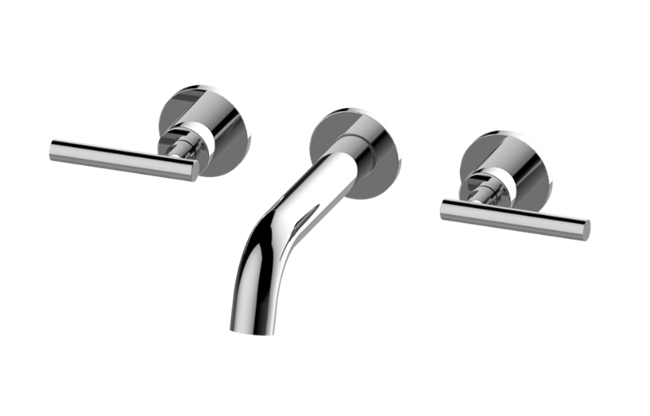 Graff - ME Three-Hole Wall-Mounted Tub Filler with 7-3/16 Inch spout - Trim Only