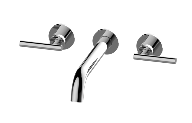 Graff - ME Three-Hole Wall-Mounted Tub Filler with 9-3/16 Inch spout - Trim Only
