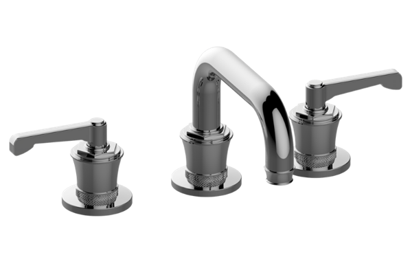 Graff - Vignola Widespread Lavatory Faucet Lever Handles Marble Insert