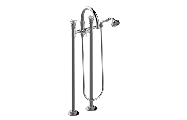 Graff - Vignola Floor-Mounted Tub Filler Cross Handle