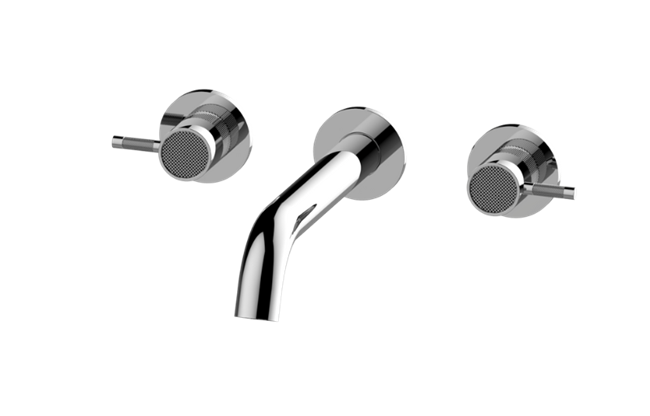 Graff - Cameo Three-Hole Wall-Mounted Tub Filler with 9-3/16 Inch spout - Trim Only