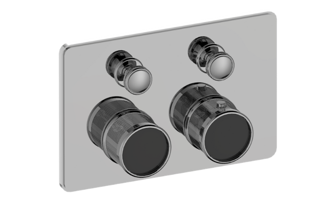 Graff - Riva Traditional 2-Button Diamond Knurl Compact Trim