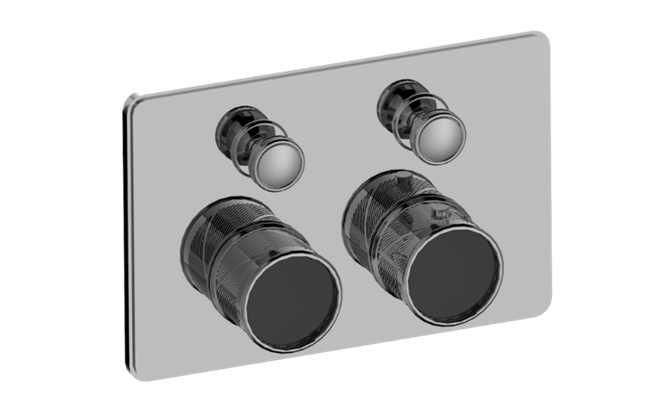 Graff - Riva Traditional 2-Button Oblique Knurl Compact Trim