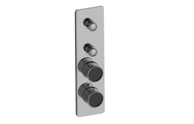 Graff - Riva Traditional 2-Button Paired Knob Vertical Trim